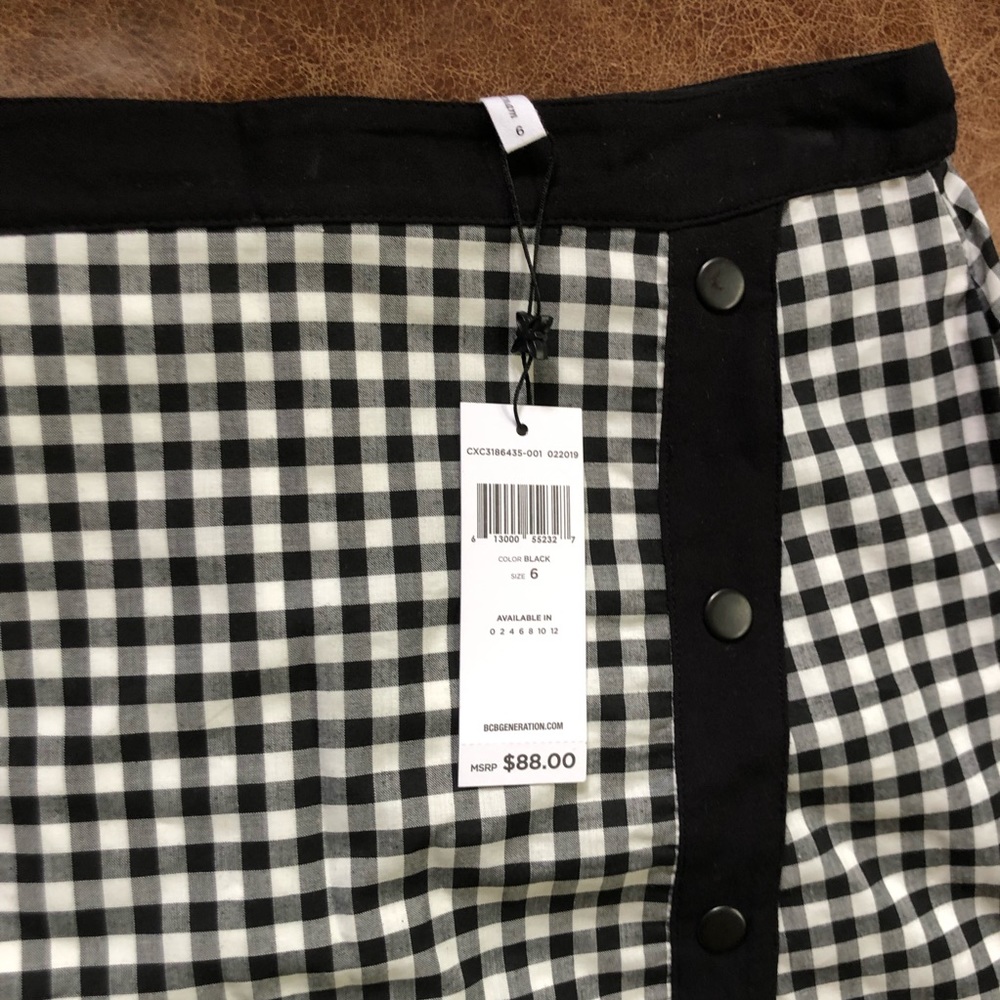 Bcbgeneration Gingham Check Tiered Midi Skirt - image 7